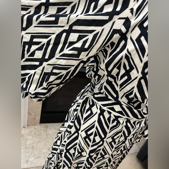 Banana Republic Black and White Geometric Dress - Picture 7 of 13